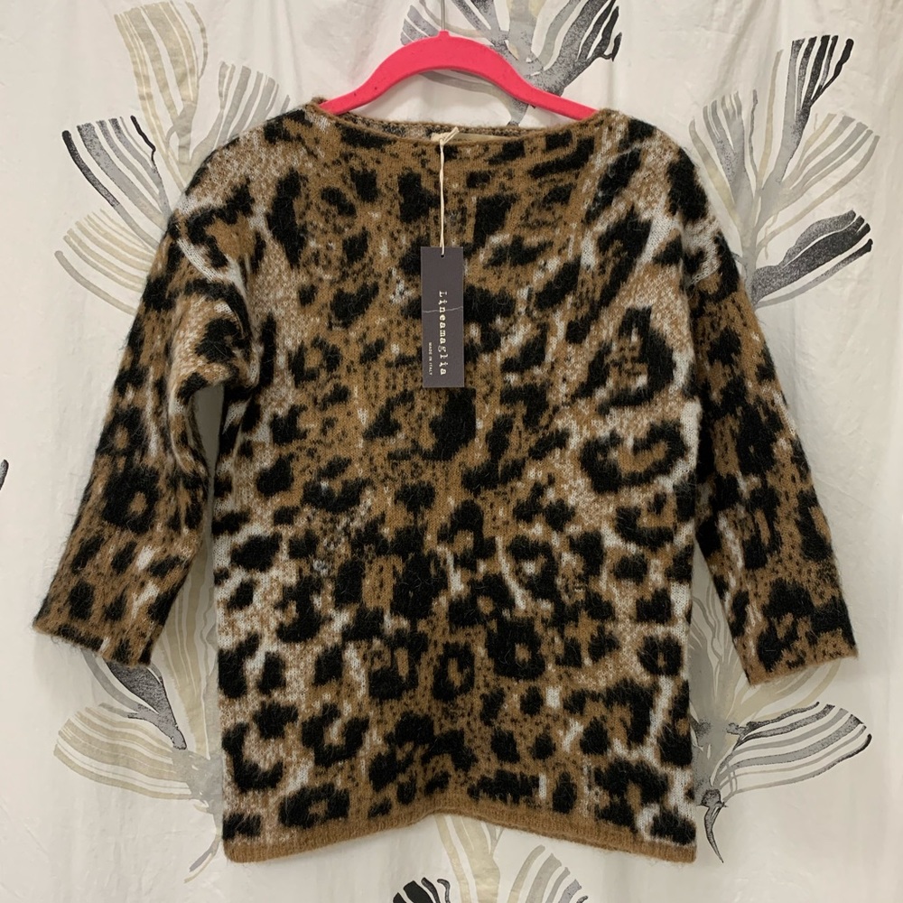 NWT Lineamaglia animal print sweater XS Italy